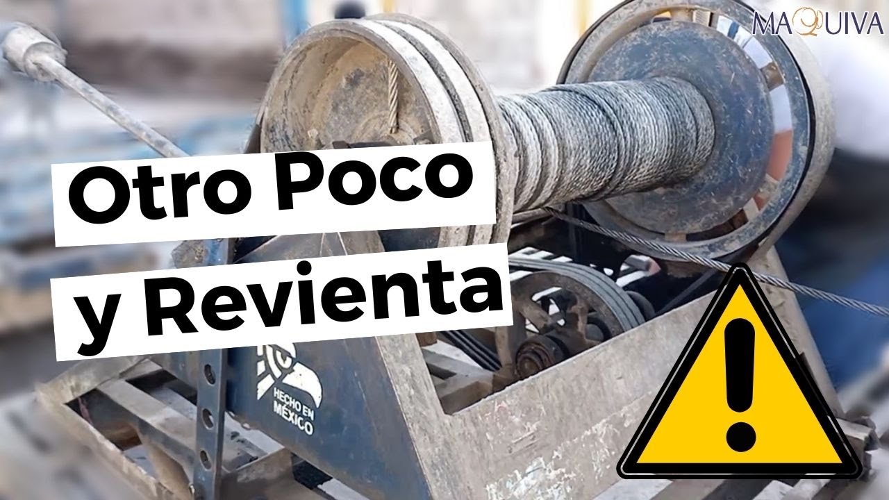 CAMBIO DE BANDAS Y CHUMACERA A ELEVADOR DE CONCRETO / MALACATE 🏗