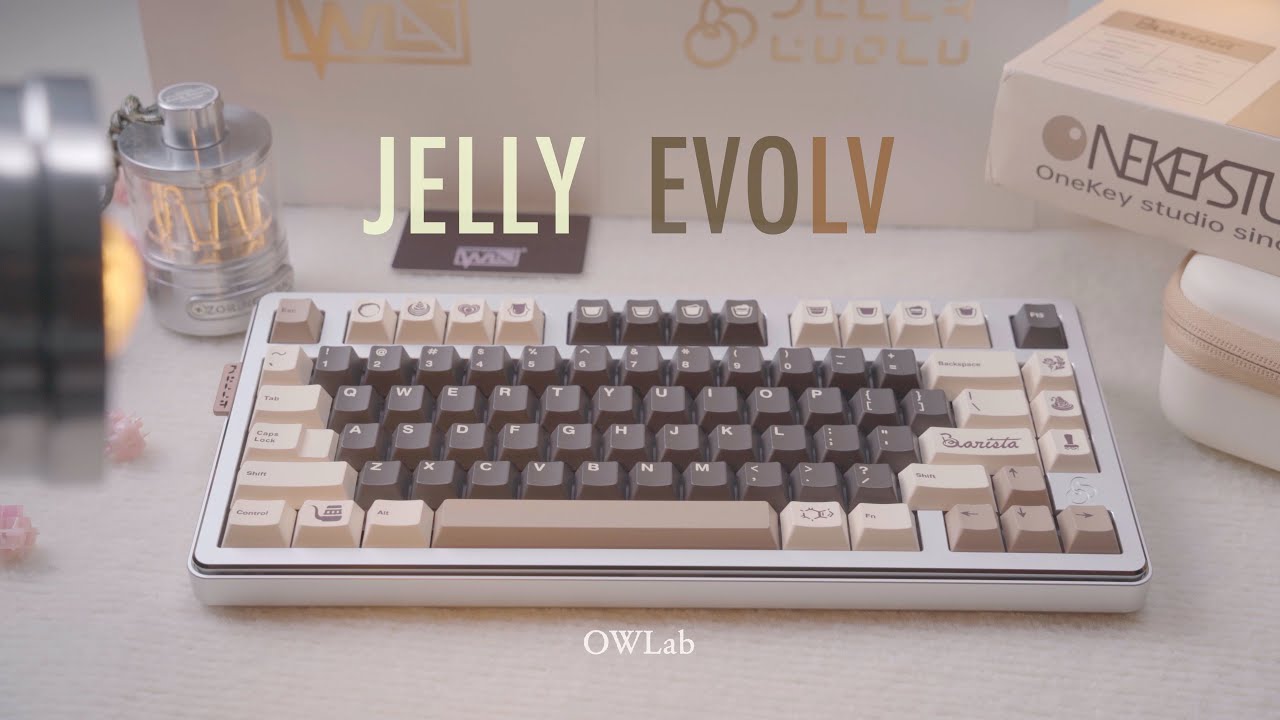 Hello, old friend ! | Jelly Evolv 75 | Jelly 75 | Silvery Caramel | OWLab  | Barista | Muguet Rose