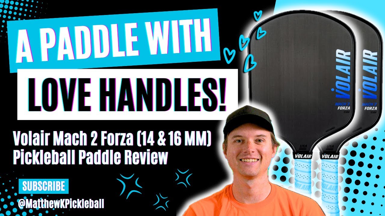 Volair Mach 2 Forza (14 & 16mm) Pickleball Paddle Review: A Paddle With Love Handles!