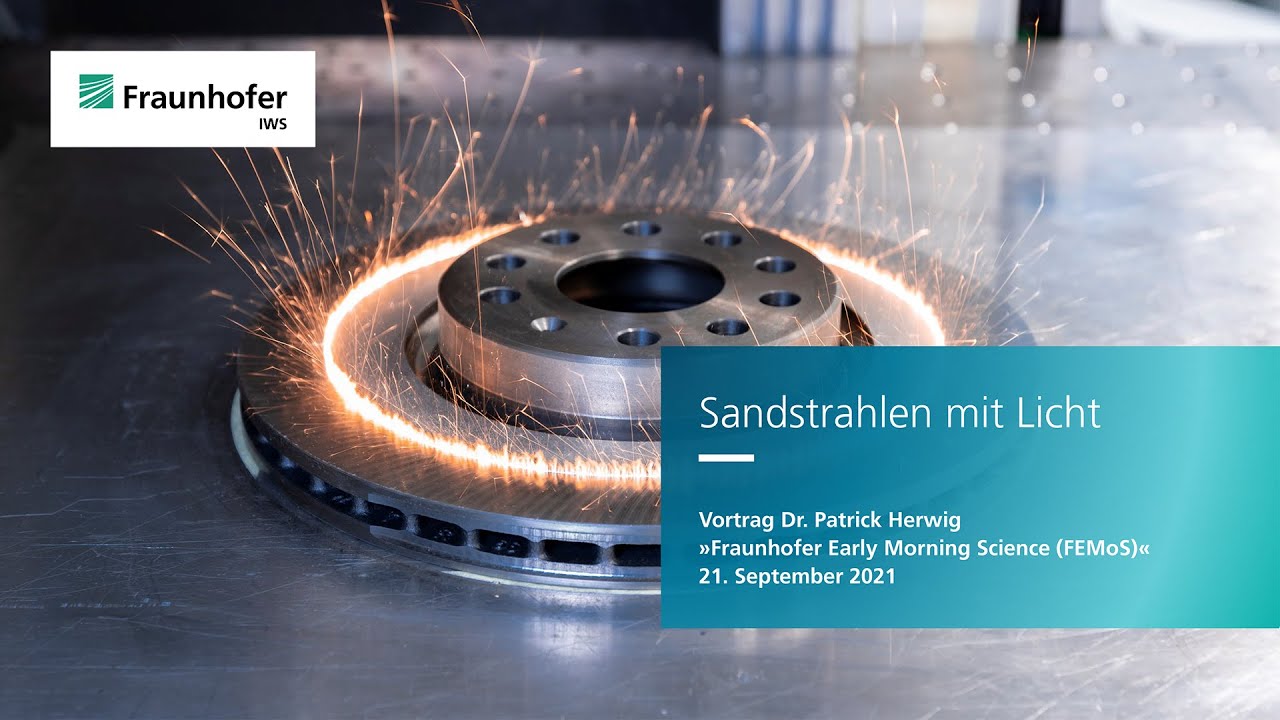 Sandstrahlen mit Licht