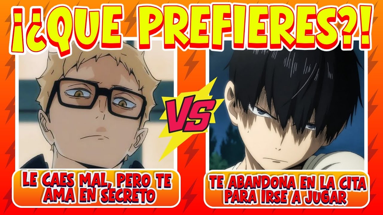 🏐 Haikyuu!! ¿Qué prefieres con los personajes de Haikyuu? 🔥