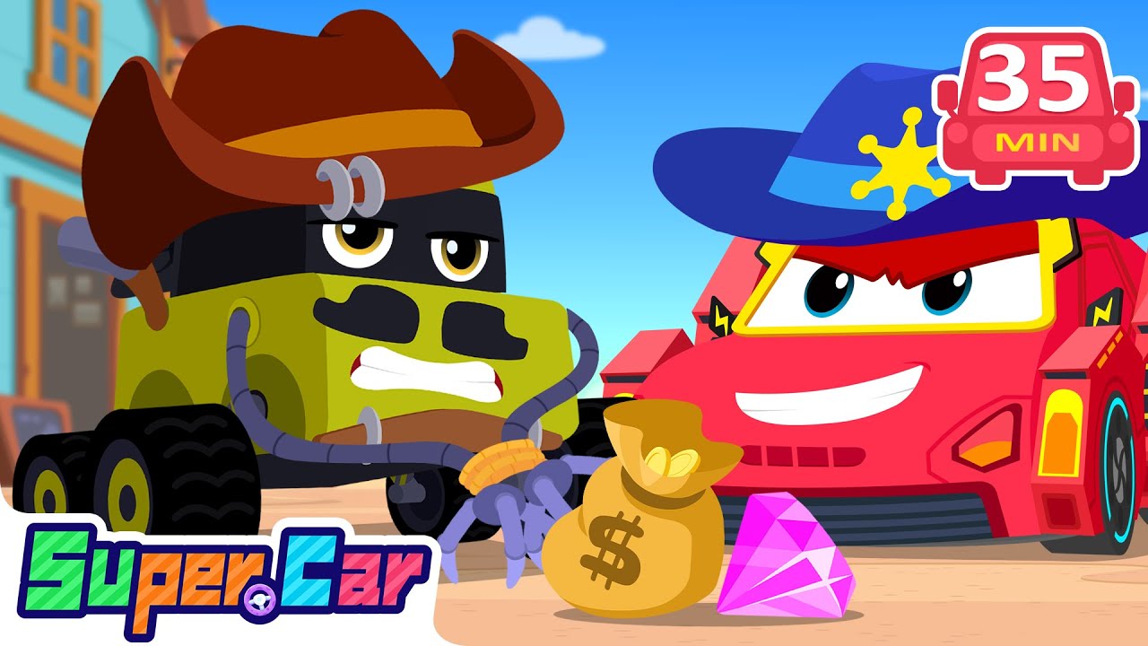 Defeat the Bandit Car! | Race Car in Action | Rescue Cartoons, Kids Cartoons, Car Songs | Super Car