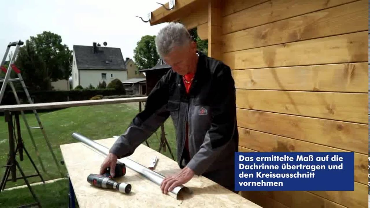 Dachrinnenmontage und Verwendung der Rinnenträgerkonsole
