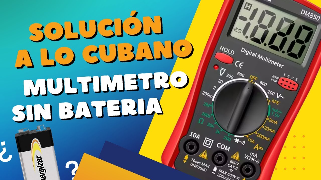 Como Fabricar una batería para Multímetro Digital con baterías de Litio.