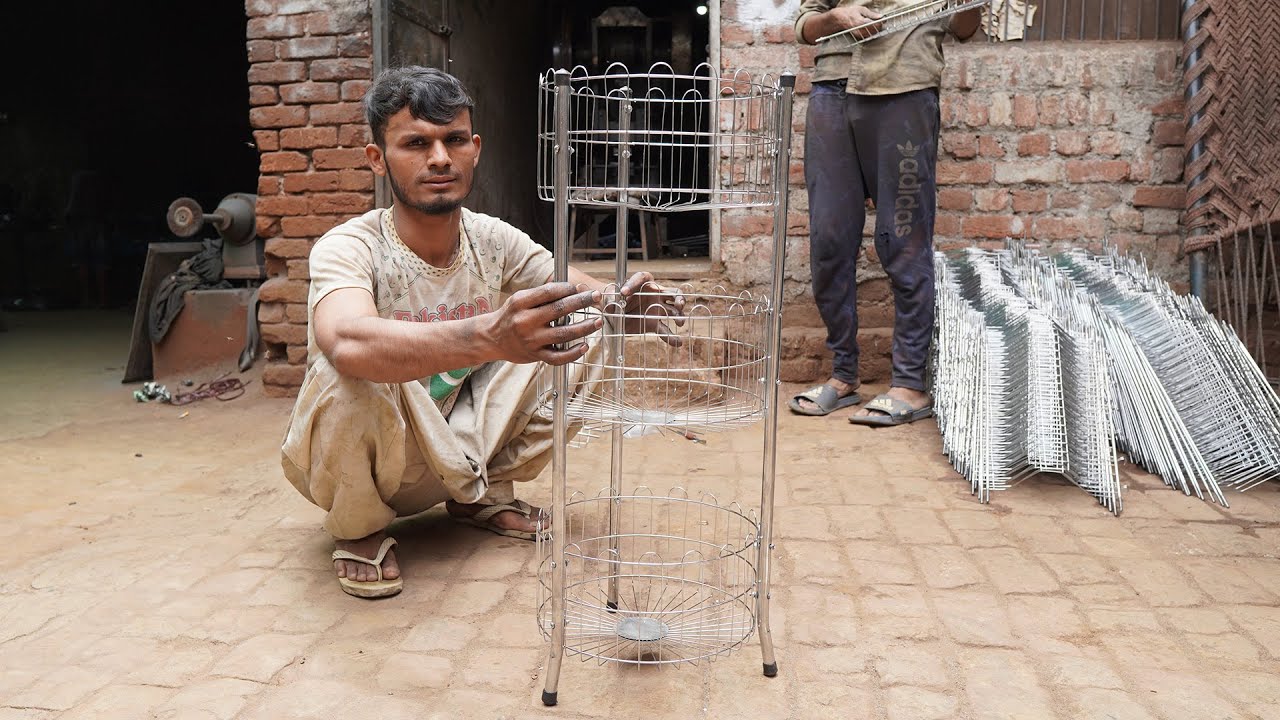 Making a Wonderful Wire Storage Basket With Amazing Technique.