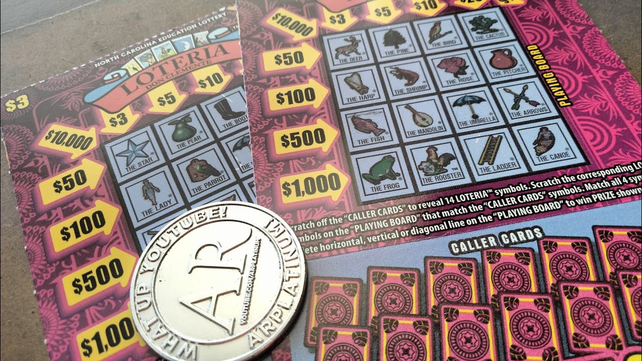 Purple LOTERIA tickets