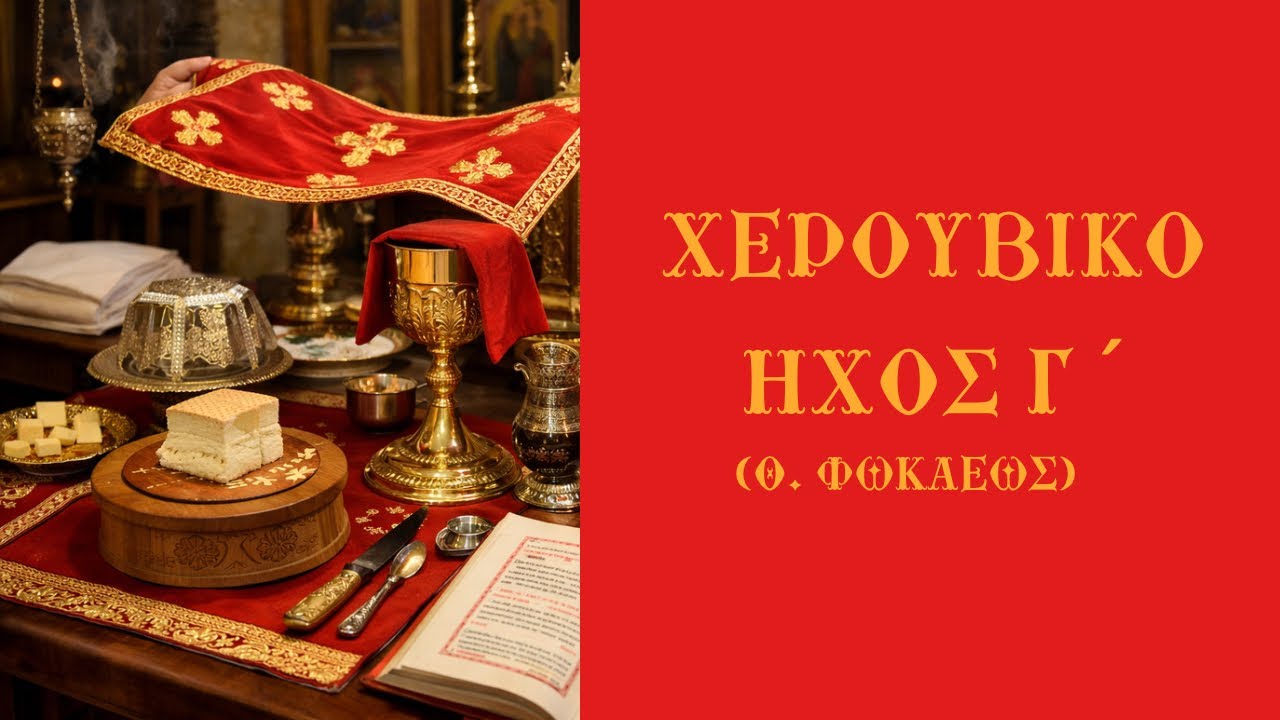 Χερουβικό Ήχος Γ ´ Θ. Φωκαέως - Ψάλλει ο Χρήστος Οικονόμου 