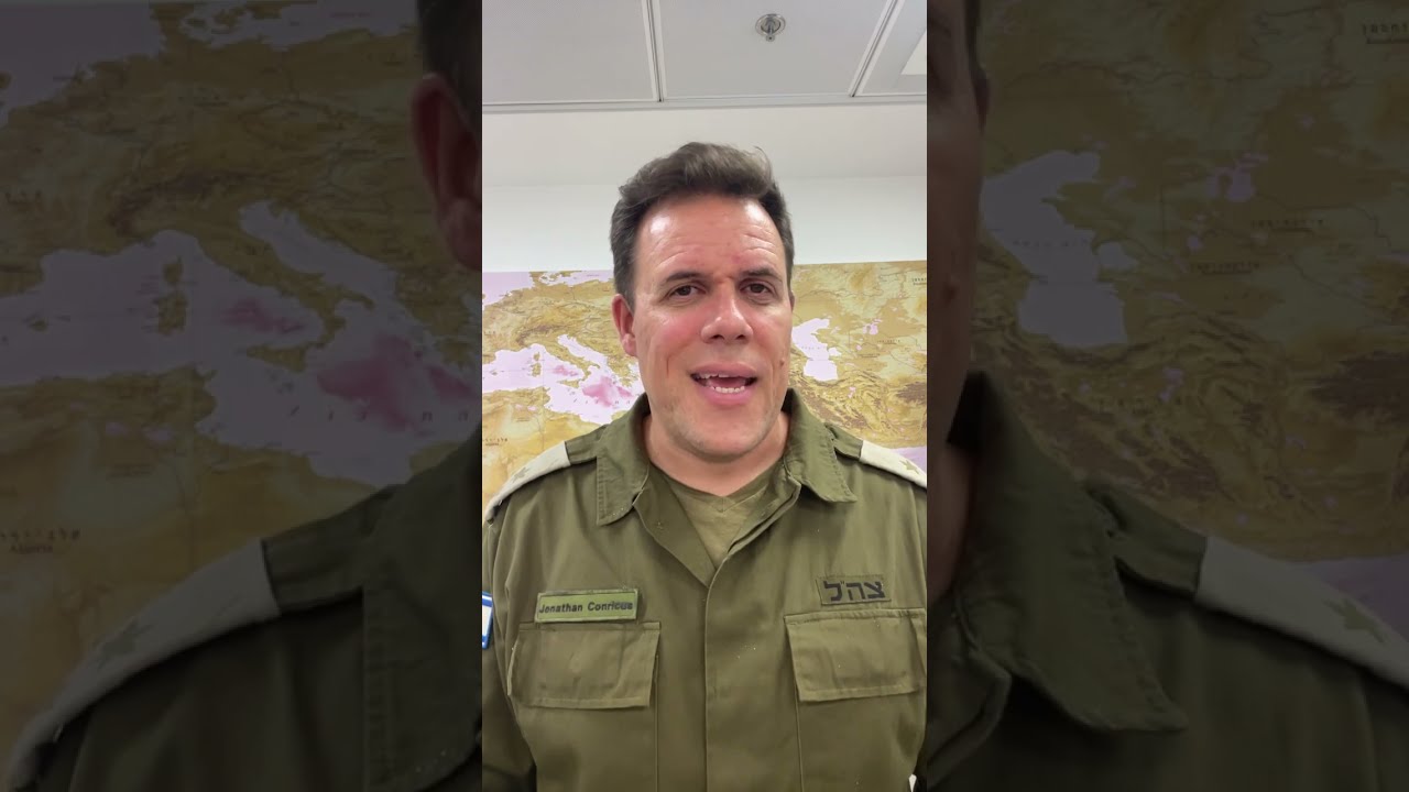 War with Hamas—Join reserve IDF Spokesperson LTC Jonathan Conricus LIVE for an operational update: