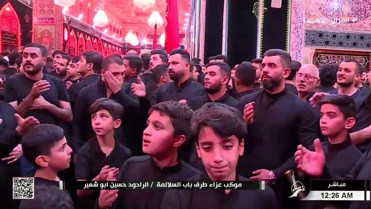 موكب عزاء طرف باب السلالمة -  الرادود حسين ابو شعير