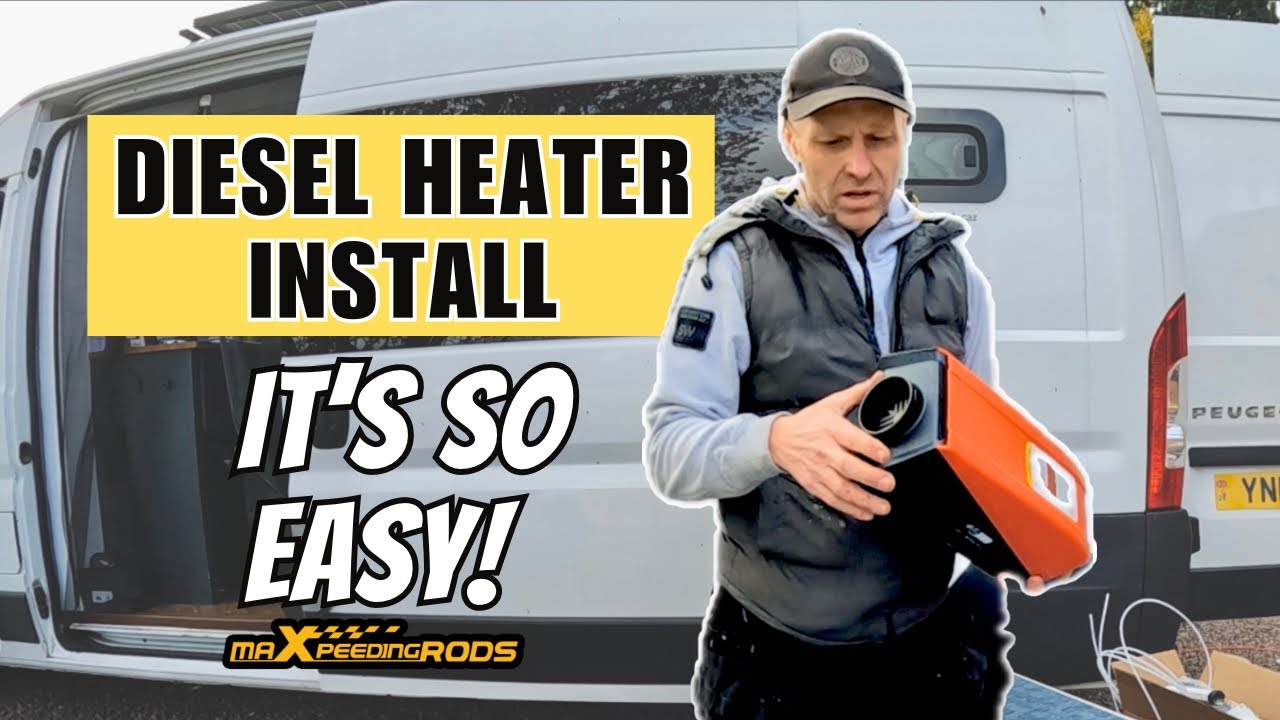 Installing a Chinese DIESEL HEATER | Campervan Build Peugeot Boxer | Maxpeedingrods