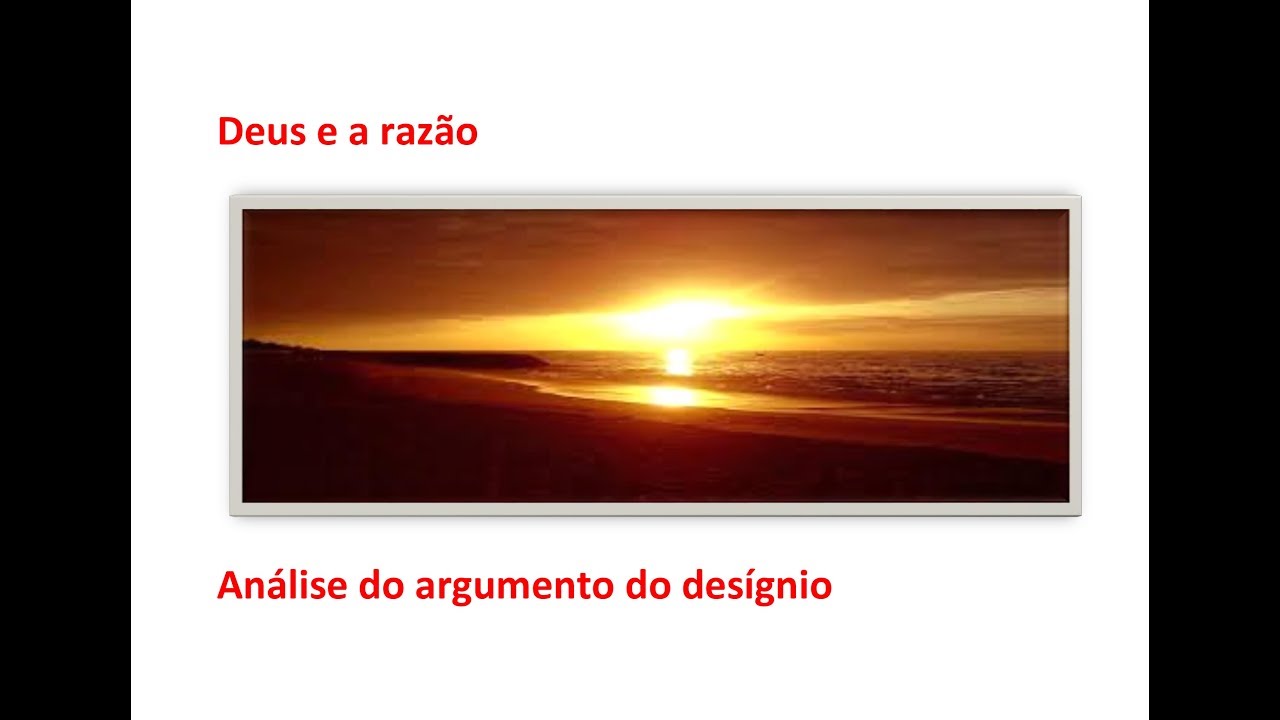 8 - Deus e a razão: análise do argumento do desígnio