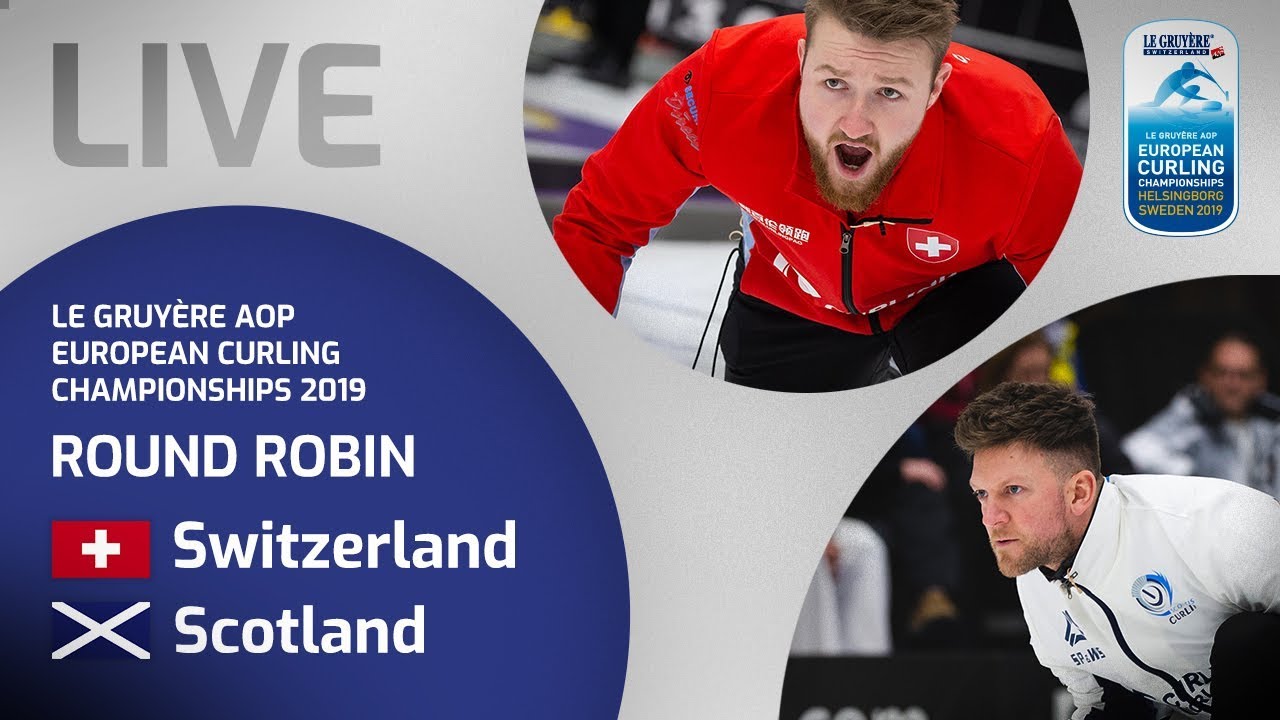 Switzerland v Scotland - Men's round robin - Le Gruyère AOP European Curling Championships 2019