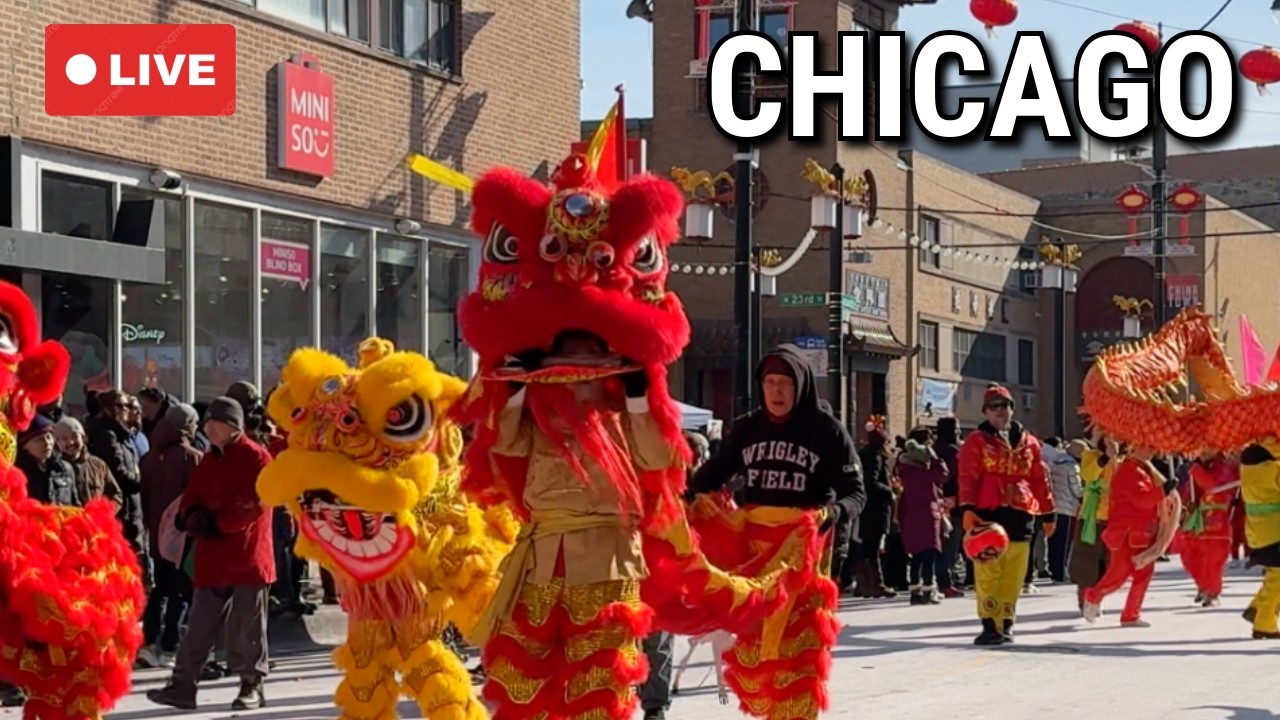 Chicago LIVE Argyle(Uptown) Chinese Lunar New Year Parade 农历新年游行 (February 21, 2026)