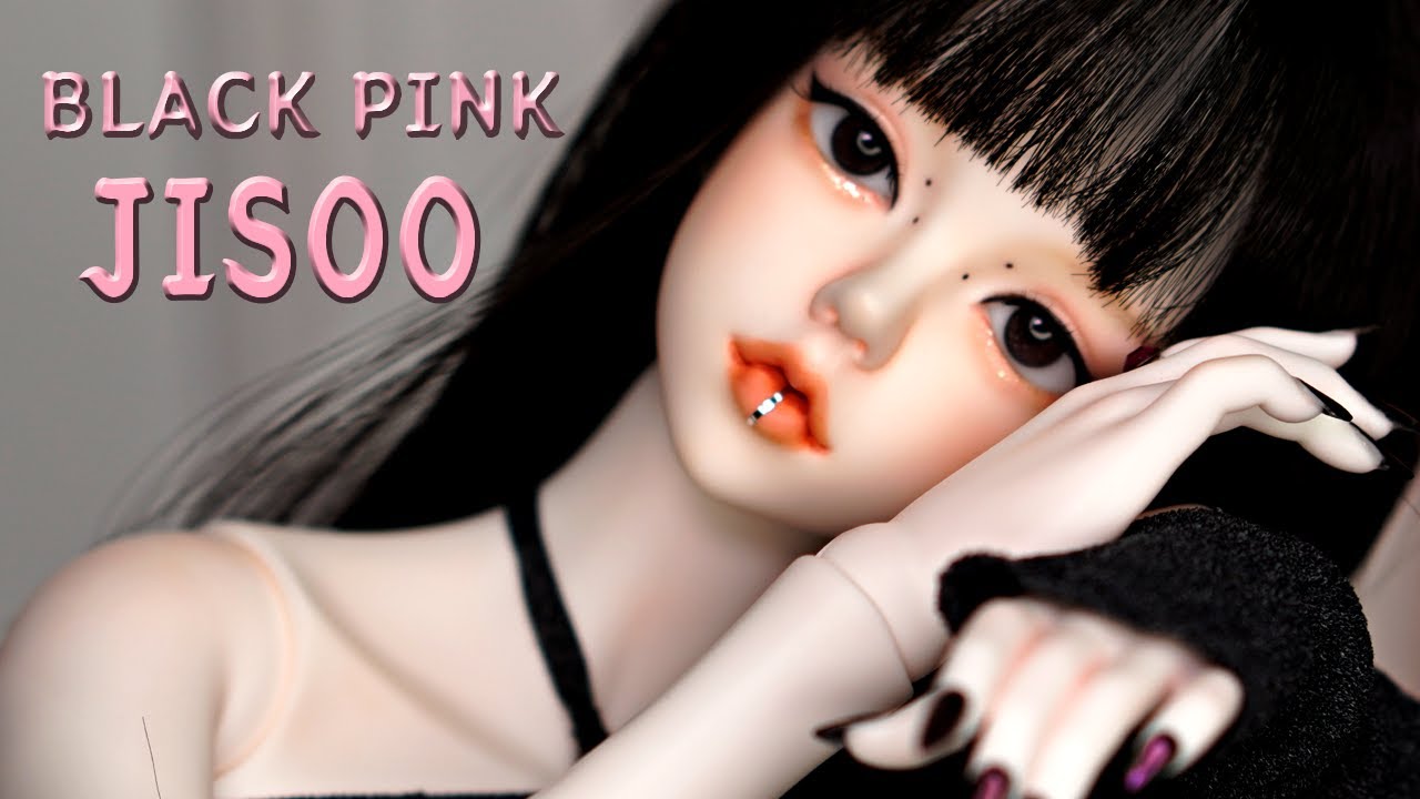 위드돌 60cm 인형으로 해보는 블랙핑크 지수 핑크베놈 메이크업 / BLACK PINK JISOO (Pink Venom) /doll makeup/ 딩가의 회전목마 (DINGA)