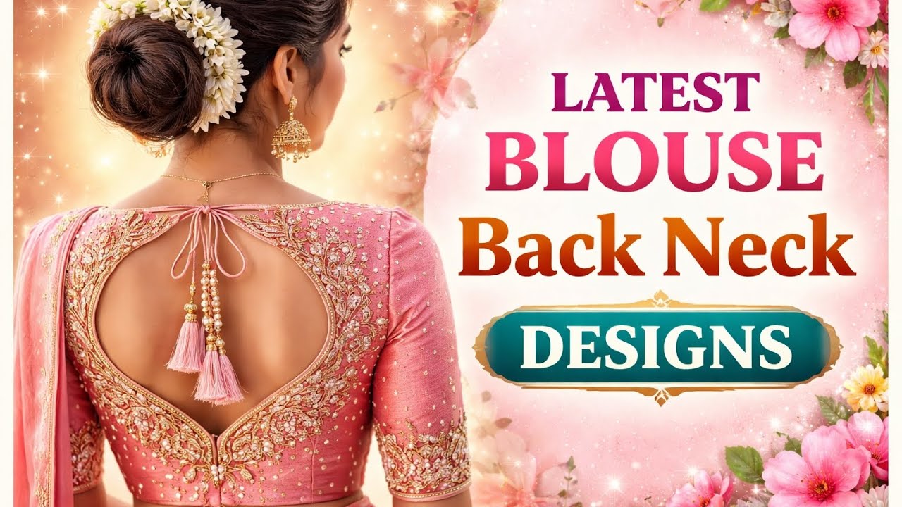 ❤💯Beautiful Blouse Back Neck Design ideas||Unique Blouse Back Neck Designs for silk sarees😘||