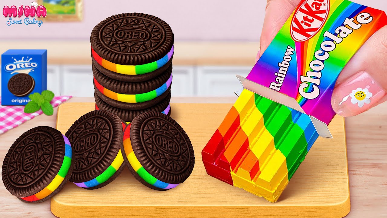 🍰Best of Rainbow Oreo vs KitKat Cake Recipe🍰Mini Colorful Chocolate Cake Ideas | Mina Sweet Baking