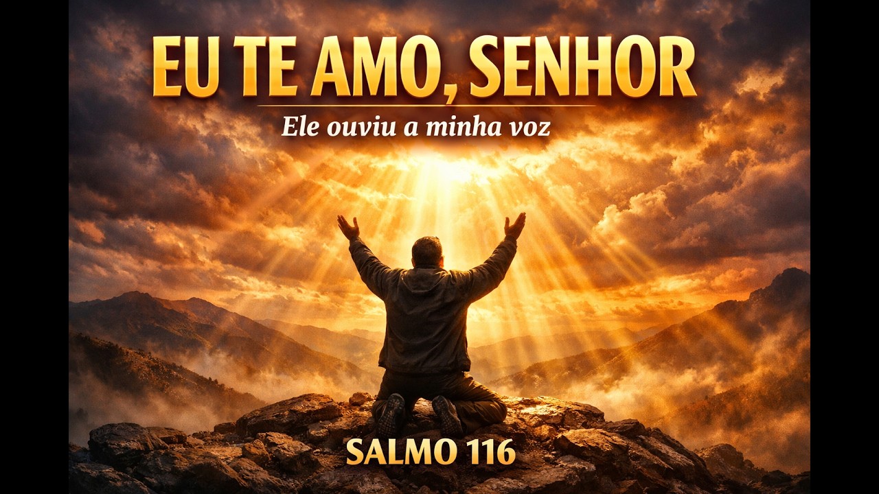 🎵 EU TE AMO SENHOR  -  SALMO 116 (ELE OUVIU A MINHA VOZ)