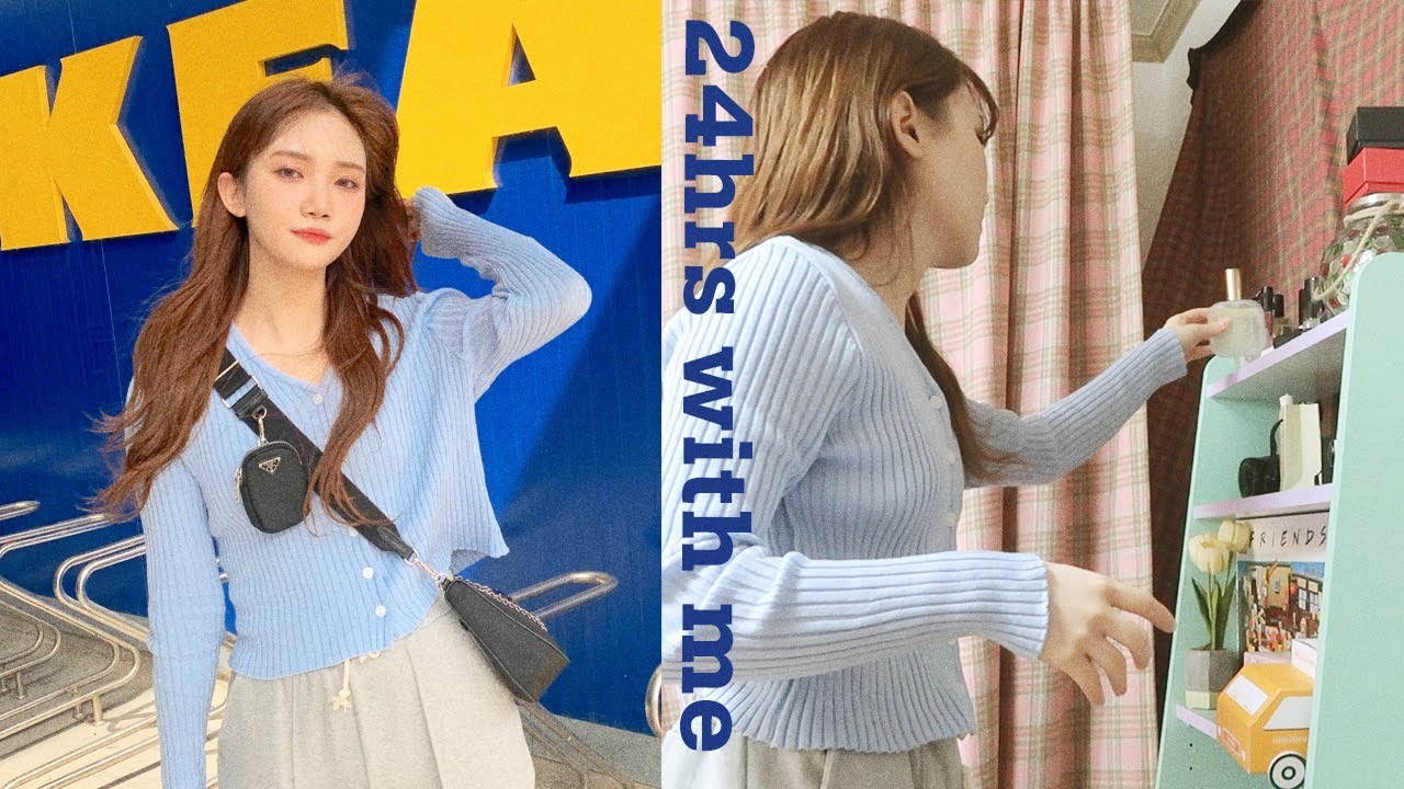 24hrs With Me⏰토요일 일찍부터 함께하는 24시간로그💾(ft.마스크) 이케아나들이&나의일상패턴ㅣ달님DALNIM