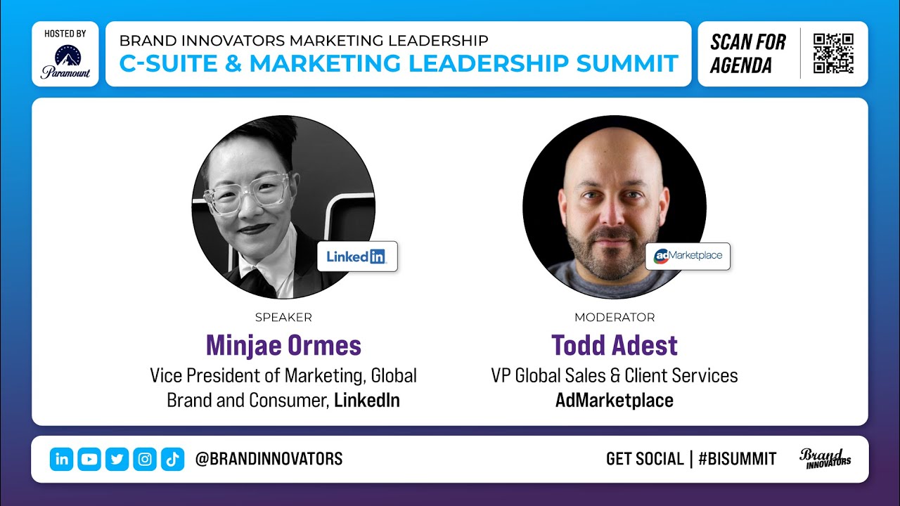 Brand Innovators Marketing Leadership in New York Day 1: LinkedIn & AdMarketplace Fireside Chat