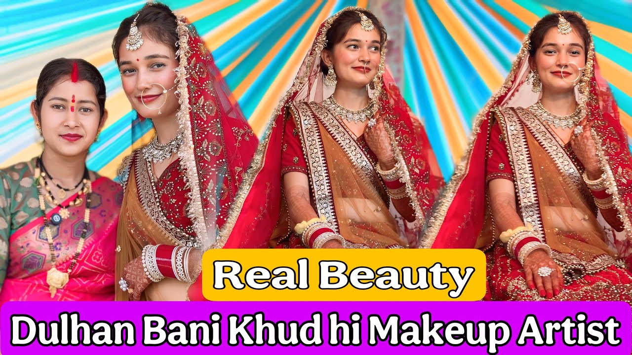 Jab Meri Bestie Ne Khud Kiya Apna Bridal Makeup – Real Bride Vibes ✨Sabko Surprise Kar Diya! 👑