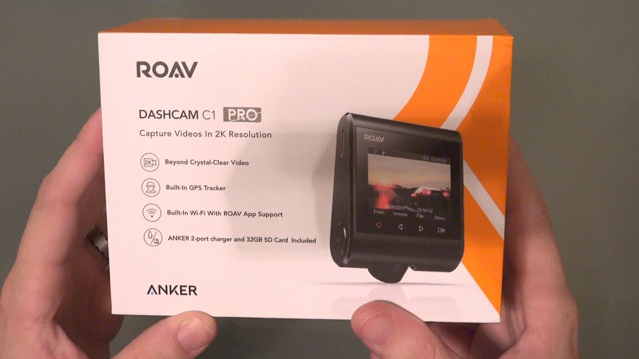 Roav by Anker Dash Cam C1 Pro 2K Resolution (1080p 60fps)