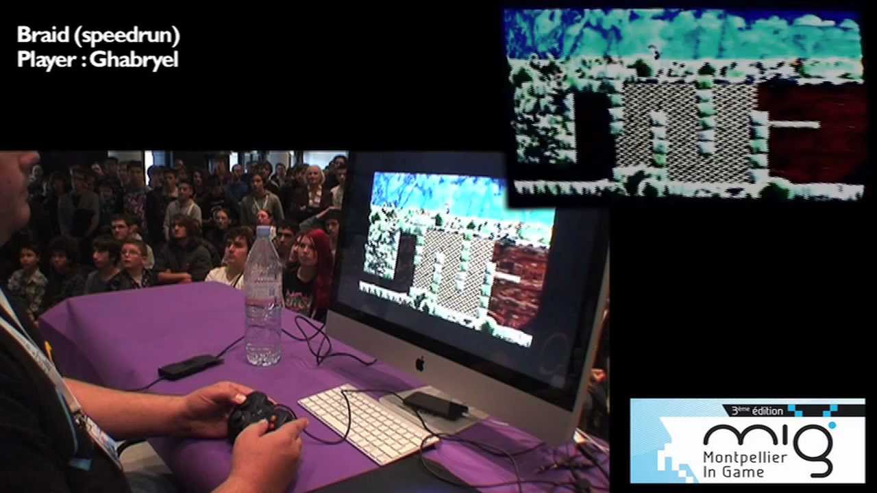MIG 2012 : Braid -Speedrun comment&eacute; par Sephyross et Bob Lennon-