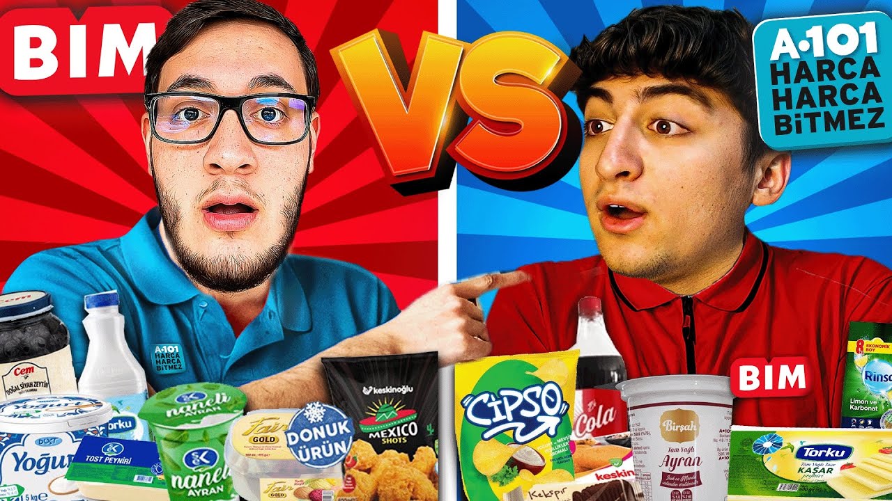 BİM VS A101 ABURCUBURLARI *ZEHİRLENDİM* w/@yasincevk