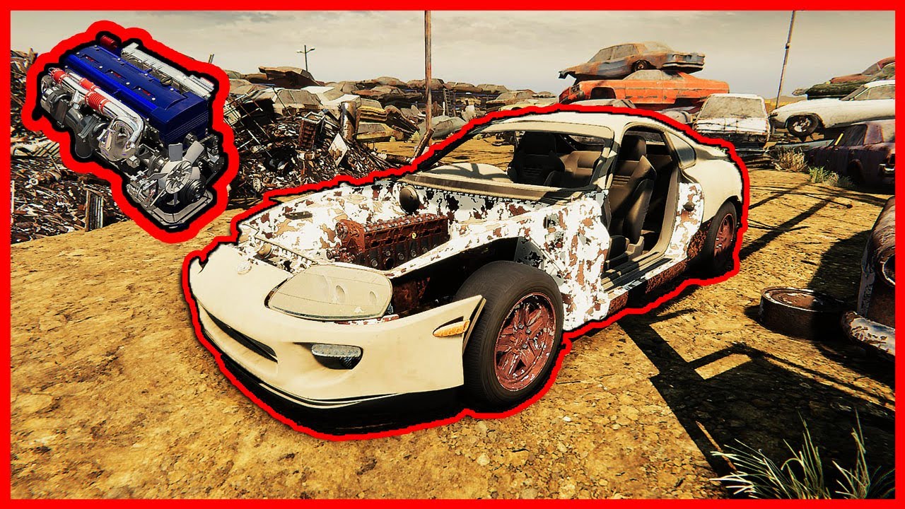 REBUILDIG JUNKYARD SUPRA WITH BIG TURBOS! - Car Mechanic Simulator
