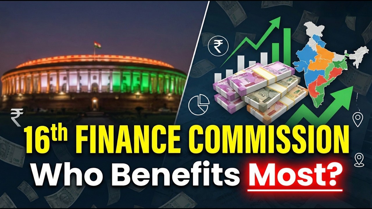 16th Finance Commission Explained: Who Benefits the Most?#upsc #currentaffairs #16th Finance