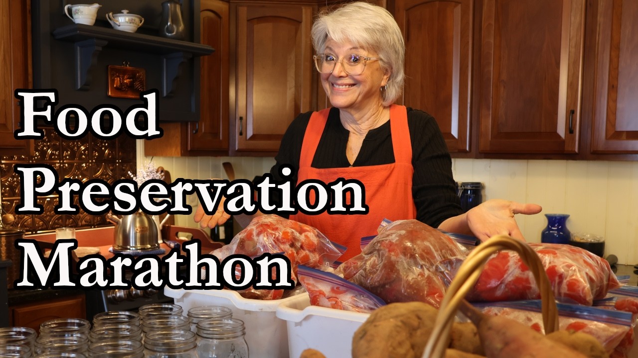 Food Preservation Marathon on the Farm | Cleaning Out the Larder, Root Cellar & Freezer