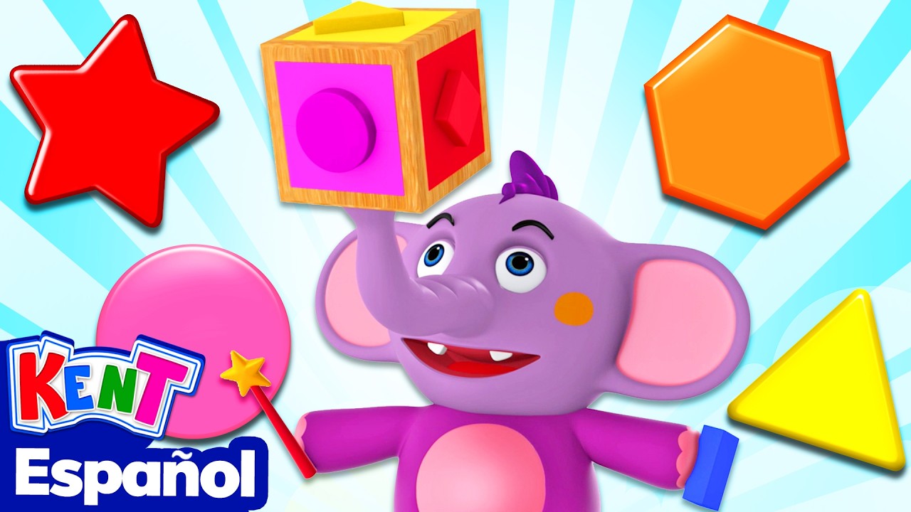 Aprende formas con Puzzle Cube | Videos de aprendizaje para niñas | Kent el Elefante