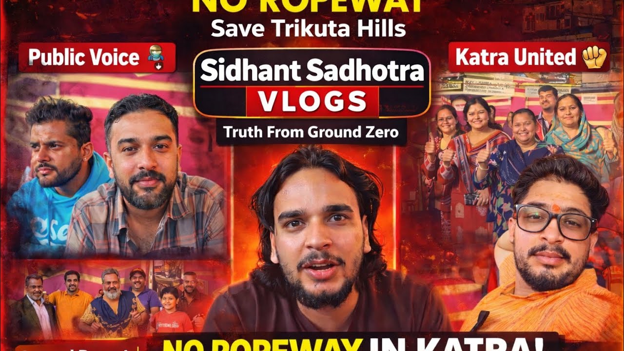 Again शुरू हो गए! पूरा कटरा एकजुट 🔥 No Ropeway Protest Live