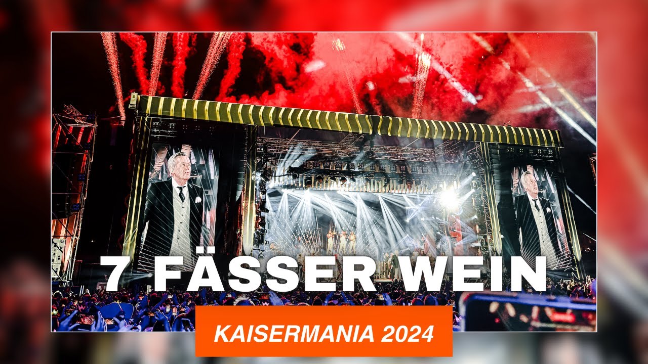 Kaisermania 2024 Sieben Fässer Wein Roland Kaiser Ed Sheeran Remix Shape of You