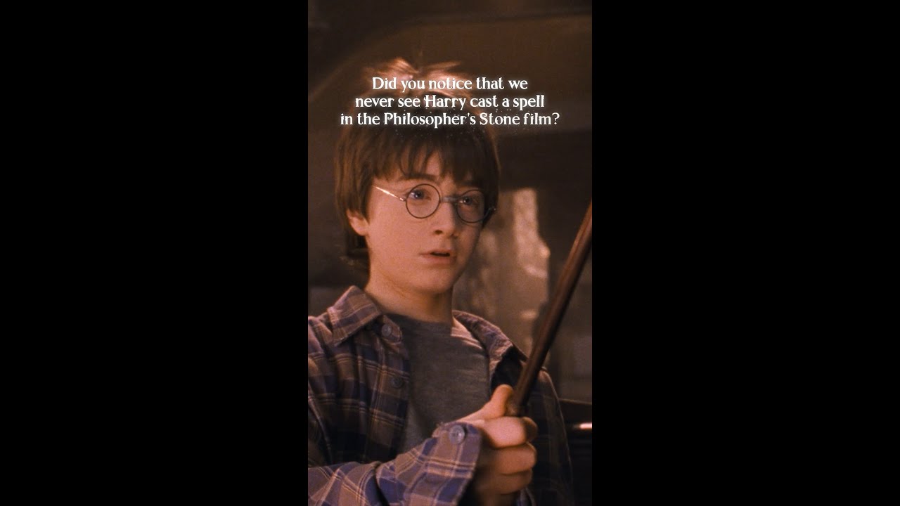 Harry didn't cast spells in Philosopher's Stone #HarryPotter #PhilosophersStone