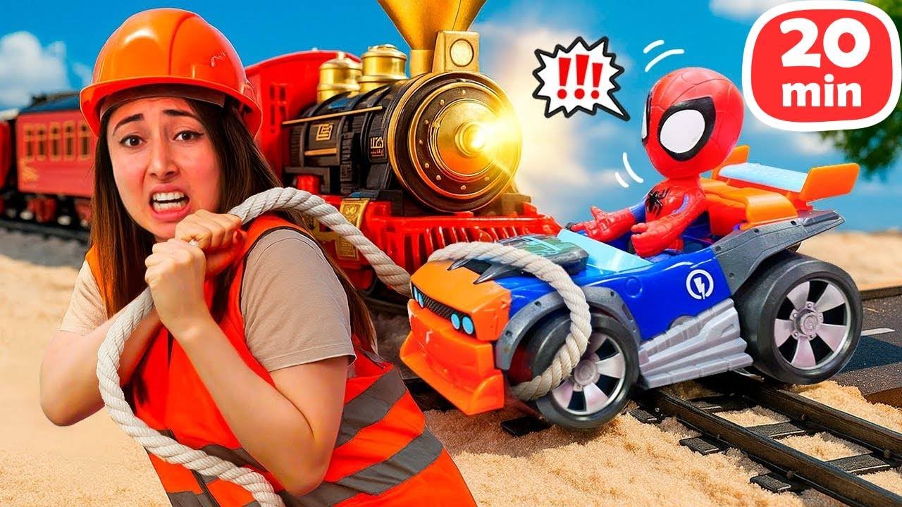 ¡Misión sobre ruedas! Máster Pum Pum salva a Spiderman