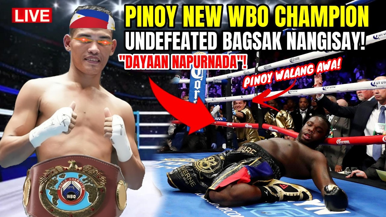 PINOY NEW WBO CHAMPION! UNDEFEATED BAGSAK NANGISAY | DAYAAN NAPURNADA!