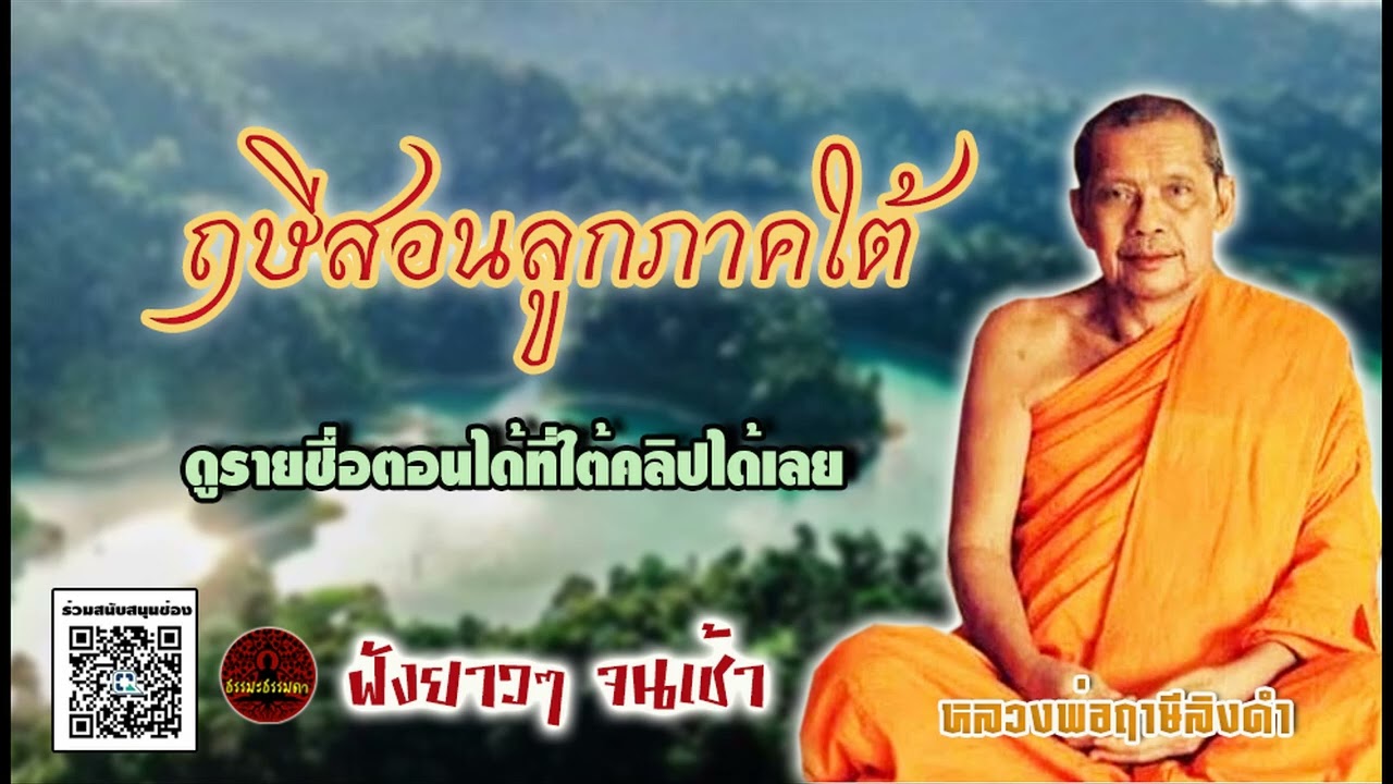 ฤาษีสอนลูกภาคใต้ เทศน์โดย หลวงพ่อฤาษีลิงดำ วัดท่าซุง (เสียงหลวงพ่อ) ฟังยาวๆจนเช้า