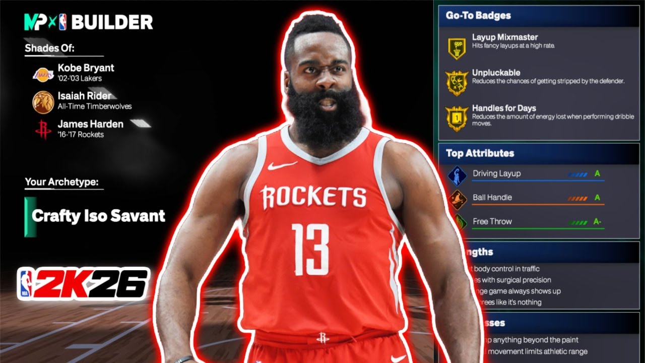 Best *ROCKETS* JAMES HARDEN Build in NBA 2K26
