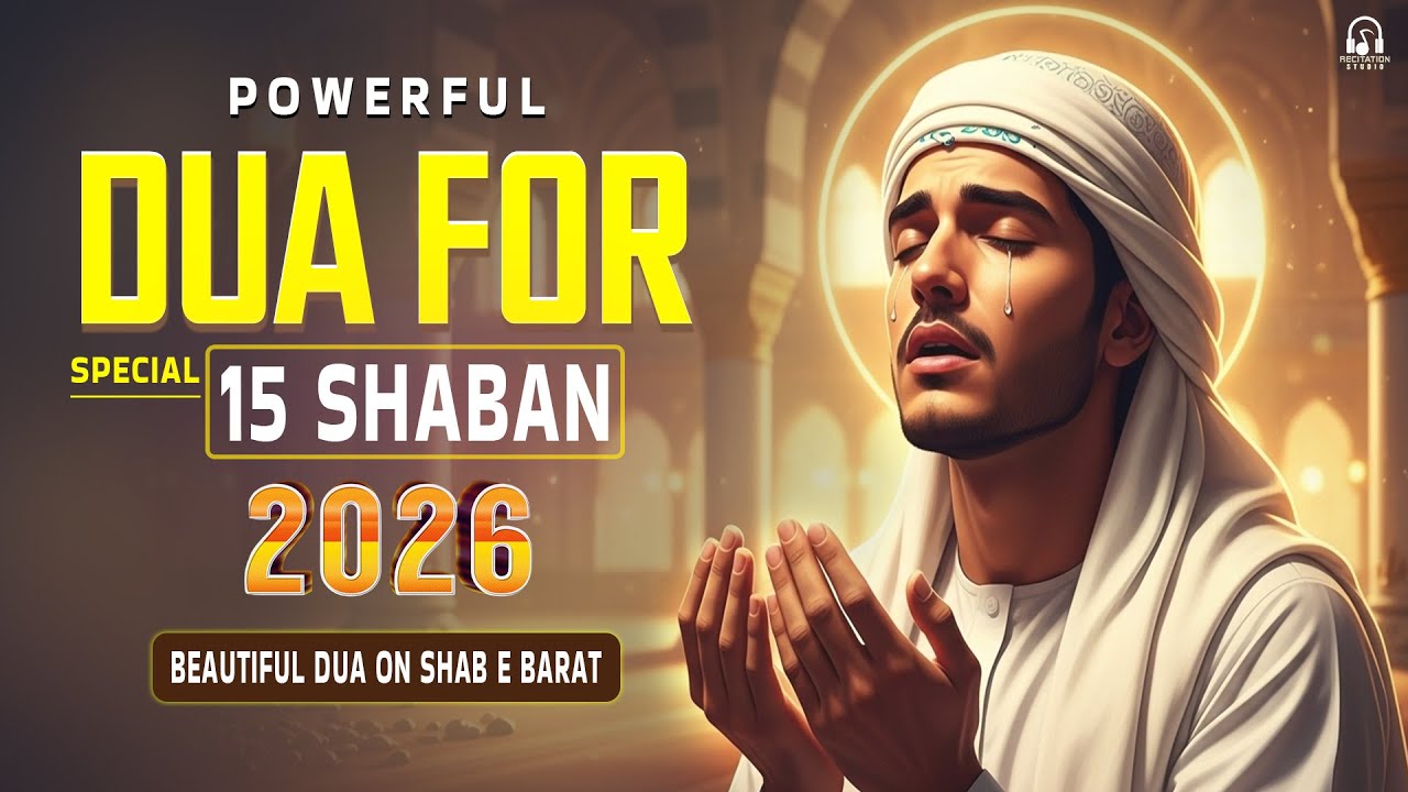 DUA ON SHAB E BARAT SPECIAL 15 SHABAN  DUA 2026 MOST  BEAUTIFUL DUA TO LISTEN | Recitation Studio
