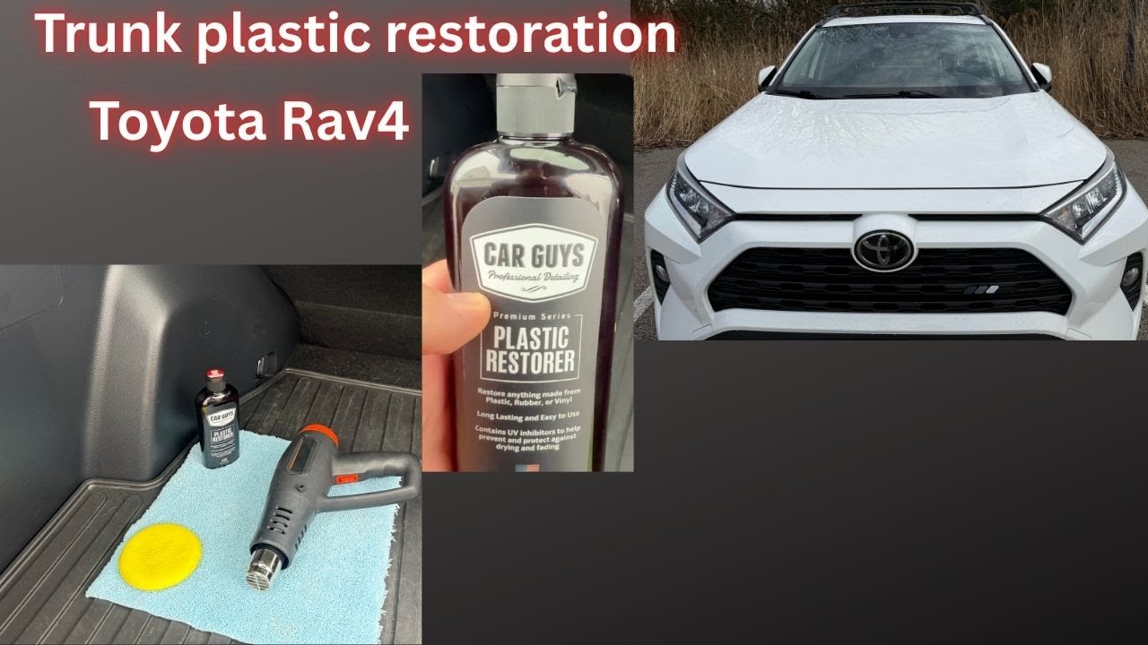 Plastic restoration Toyota rav4/how to remove plastic scratches/Car Guys plastic restore.