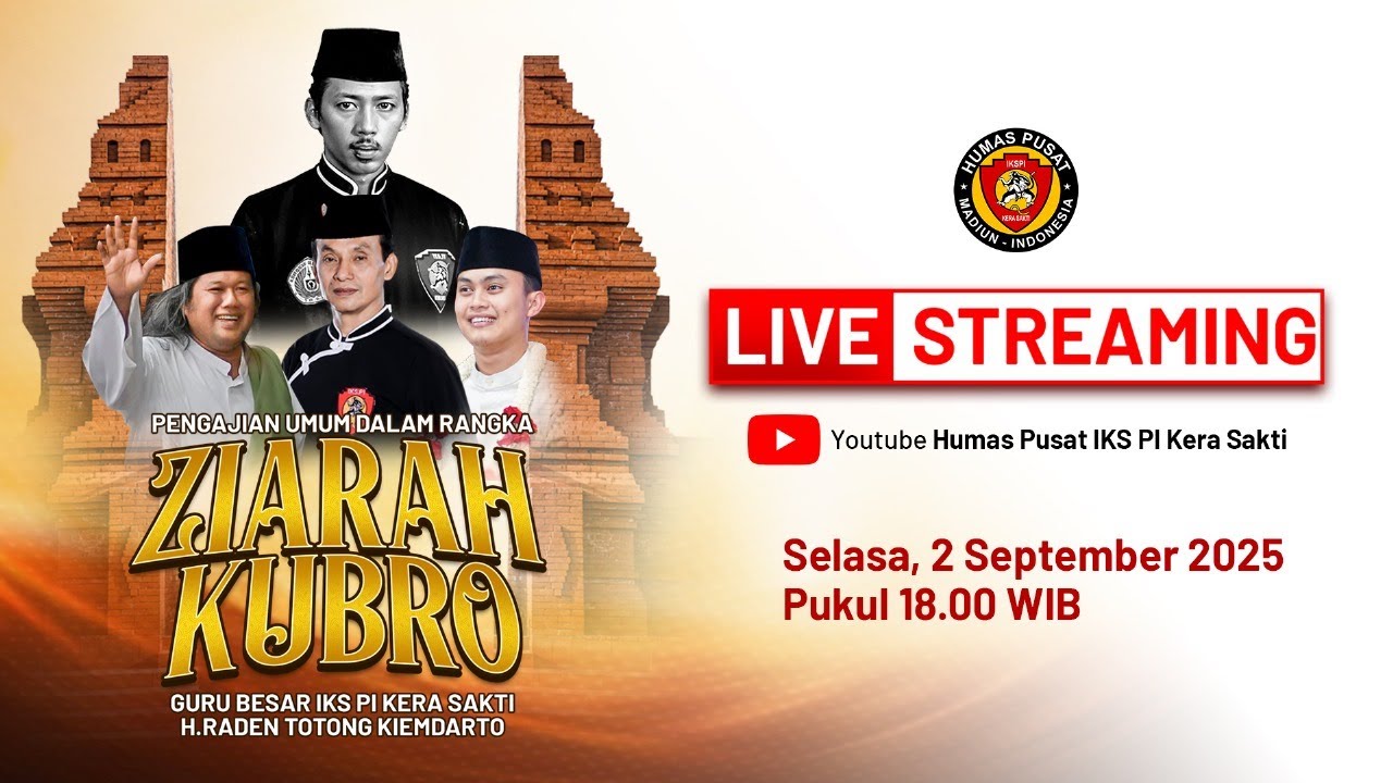 PENGAJIAN UMUM DALAM RANGKA ZIARAH KUBRO GURU BESAR IKS PI KERA SAKTI H. RADEN TOTONG KIEMDARTO