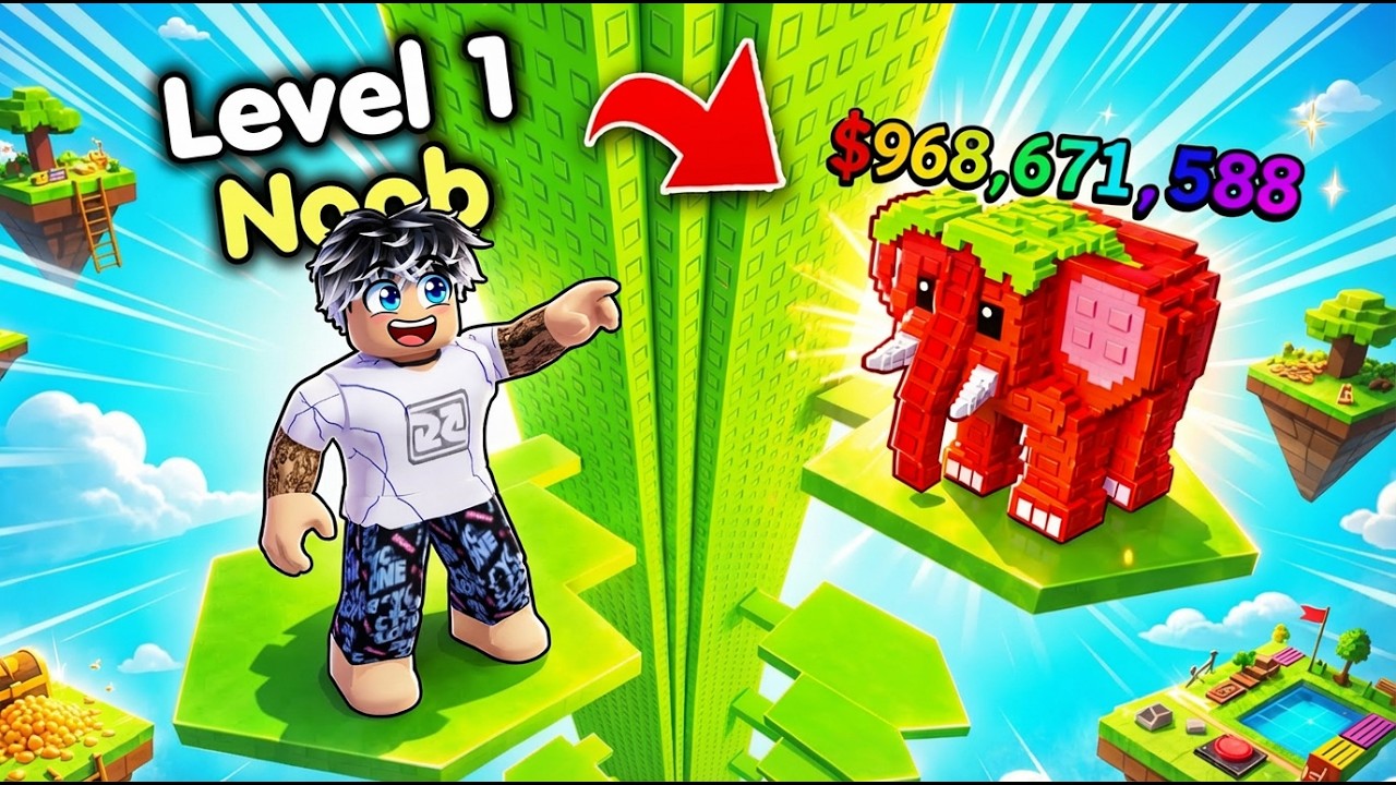 começando como NOOB com um SECRETO OP no Cresça Beanstalk para Brainrots! (Roblox)