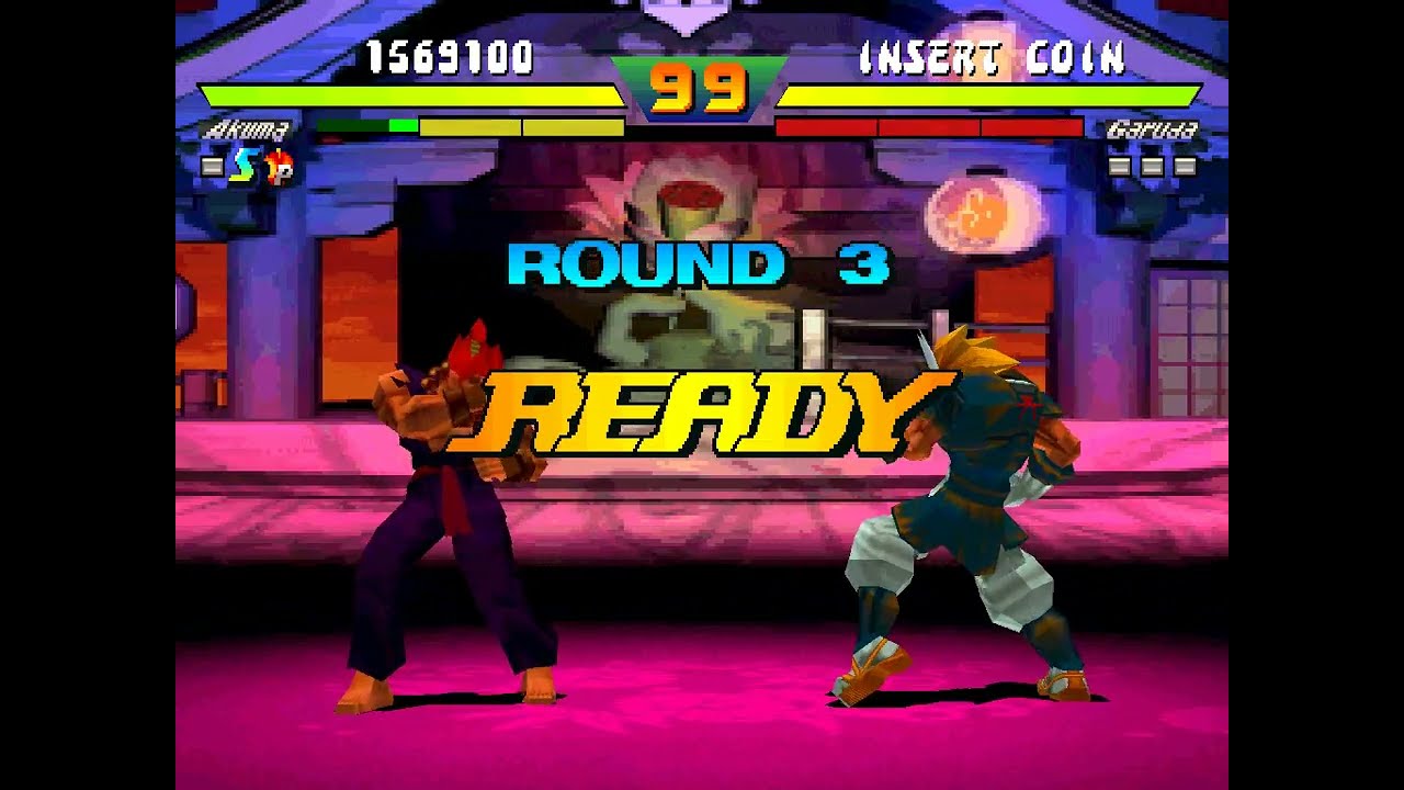 Akuma Vs Garuda-Street Fighter EX Plus Arcade