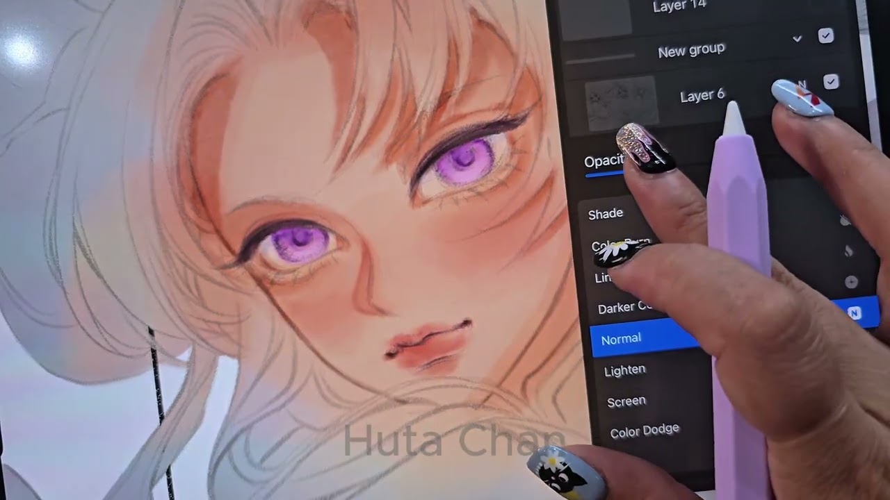 I chose to keep drawing on the iPad that has been with me for nearly 6 years #hutachan