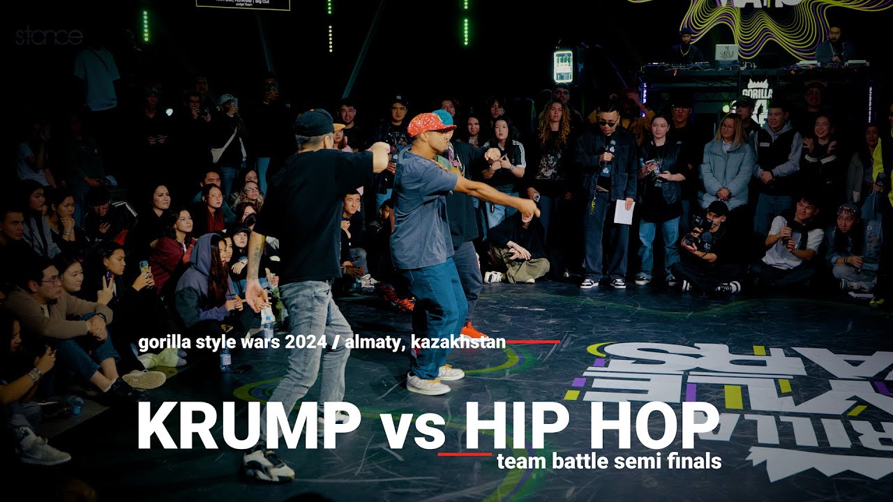 Krump vs Hip Hop [team battles] // stance x GORILLA STYLE WARS 2024  #kazakhstan