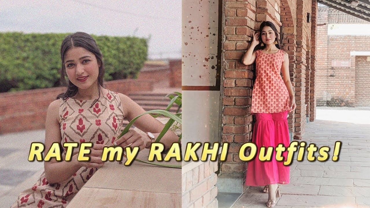 Trying Different OutFITS For RAKHI - Summer Festive Wear.