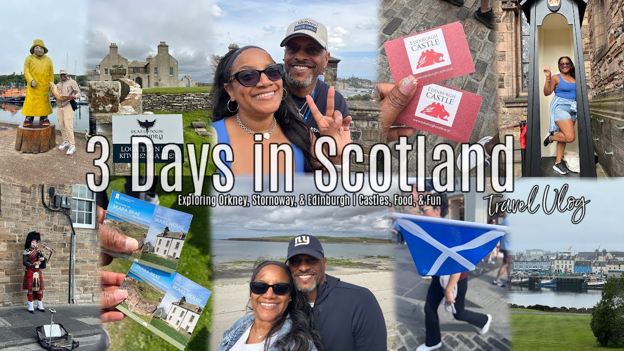 Travel Vlog #35 | Ep.5 3-Days in Scotland | Orkney, Stornoway, & Edinburgh | Castles, Food, & Fu,