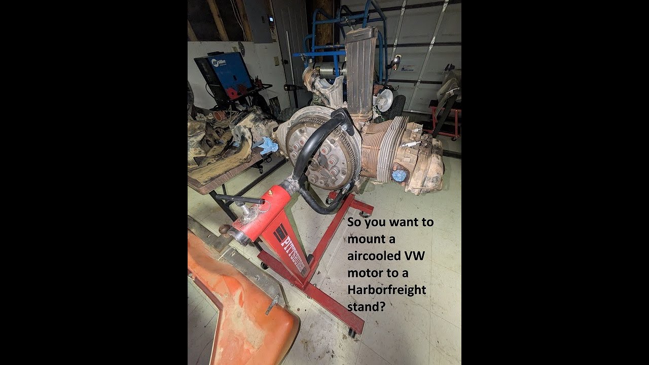 Mounting a VW Aircooled motor to a HF stand