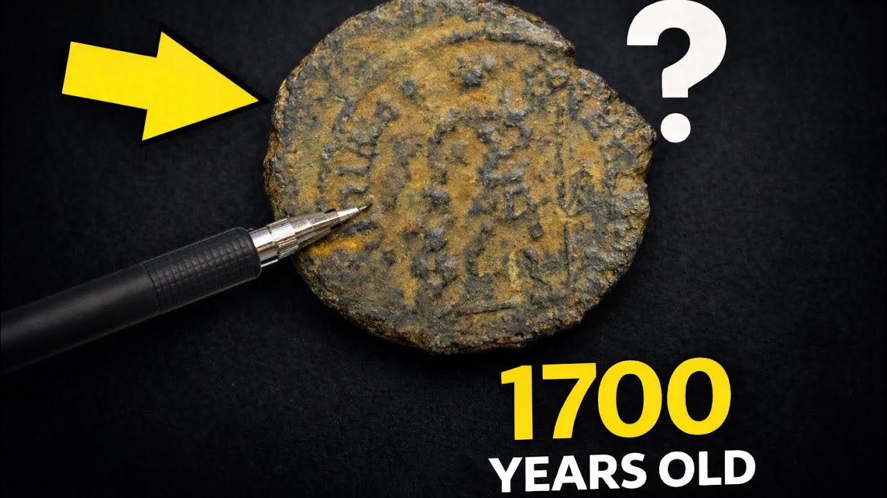 Cleaning a Roman Coin Buried for 1700 Years