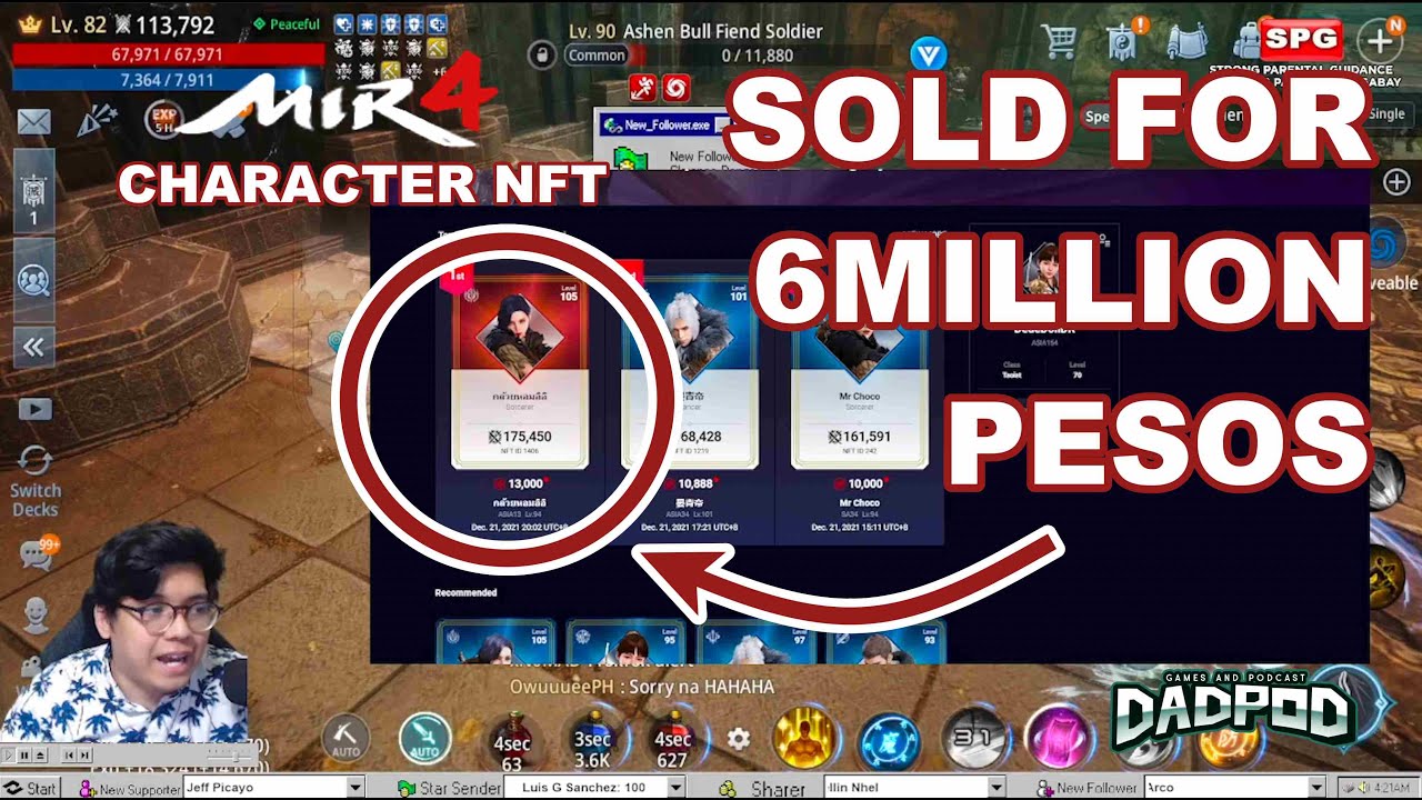 MIR4 - Character SOLD for 6million PESOS - Pano mag benta ng NFT